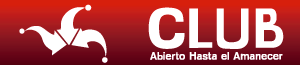 Imagen con fondo rojo y negro, texto y logo en blanco, anunciando el Club de descuentos de Abierto Hasta el Amanecer